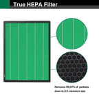 2 Set 400/400S Replacement Filter Compatible with Coway AIRMEGA Max2 400 400S 400(G) 400S(G) Air Purifier, Max2 Green True HEPA and Active Carbon Filter Set, AP-2015-FP