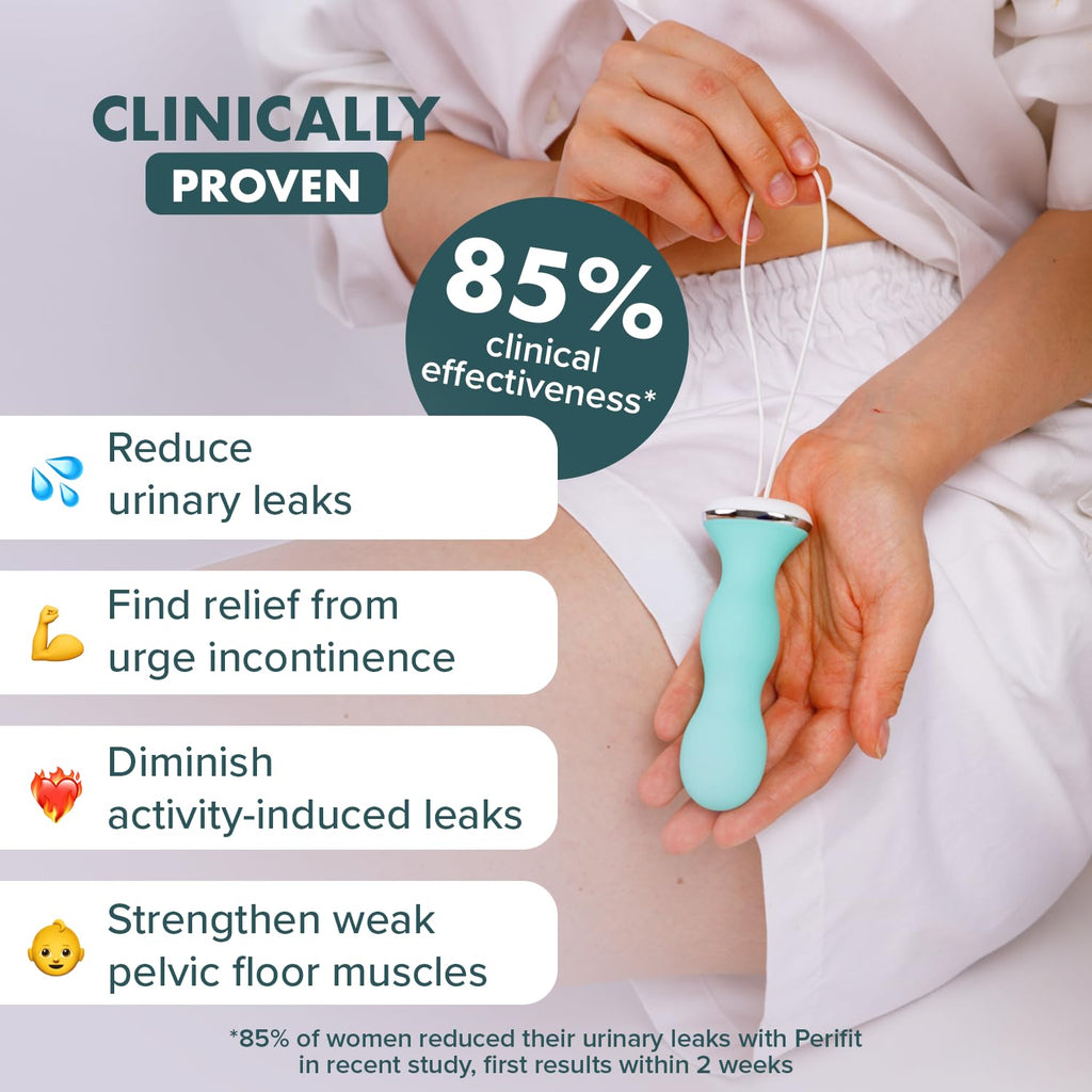 Perifit - Pelvic Floor Exerciser with App | Kegel Trainer | Strengthen Your Pelvic Floor, get Better Bladder Control, Stronger Pelvic Support (Green)