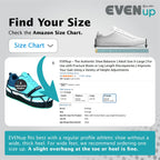 EVENup - Shoe Lift for Walking Boot I Adult Size X-Large I Shoe Balancer for Use with Fracture Boots or Leg Length Discrepancy I 3 Adjustable Heights for Gait Improvement I Shoe Leveler, Shoe Riser
