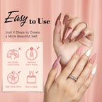 AzureBeauty 31 Pcs Dip Powder Nail Kit 20 Colors Nude Pink Glitter White