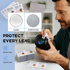 Lens Wipes for Eyeglasses (500 Count), Pre-moistened Cleaning Wipes, Non-Scratching and Streak-Free, Individually Packaged, Suitable for Cleaning Camera Lenses, Sunglasses, and Optical Equipment