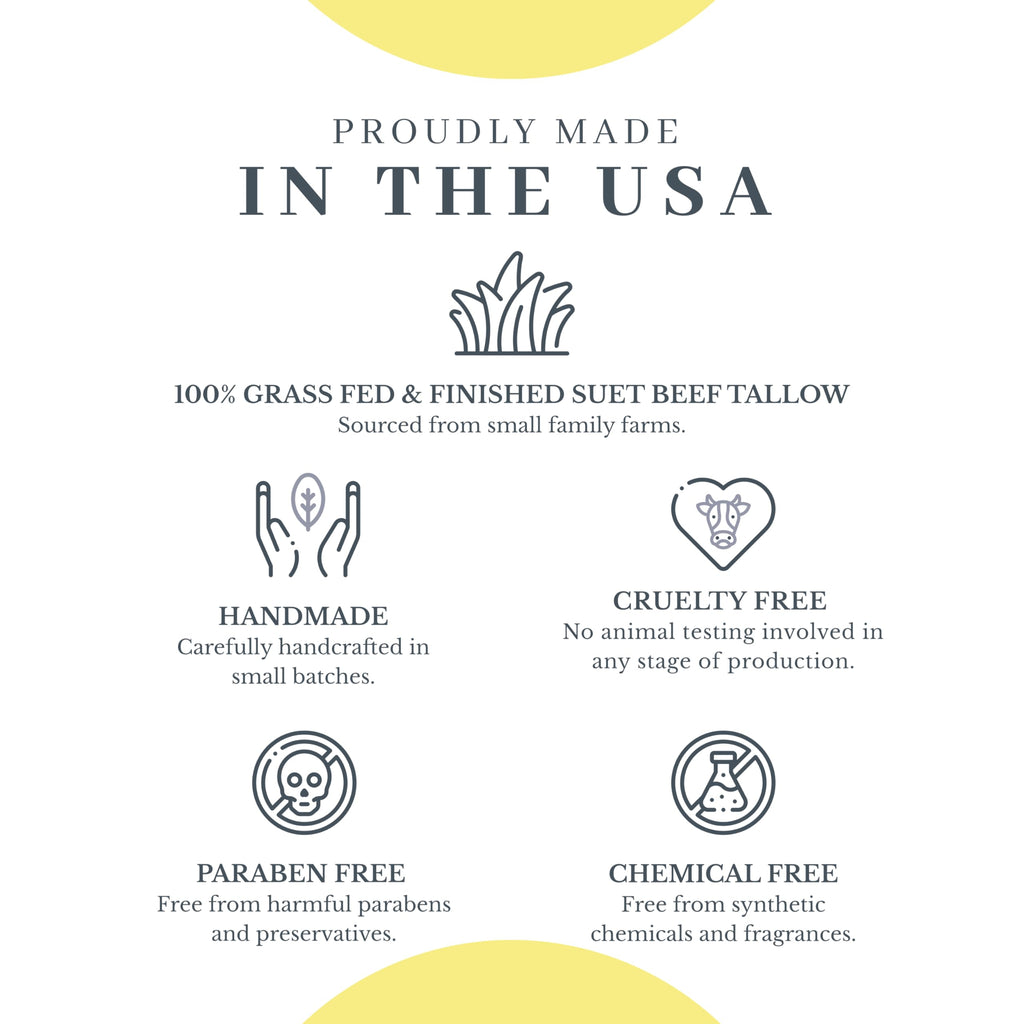 Vanman's Tallow and Honey Balm - Tallow Face Moisturizer with Grass-Fed/Finished Beef Tallow for Skin and Essential Oils, Organic Raw Honey and Beeswax, Cold Pressed Olive Oil - 2 oz