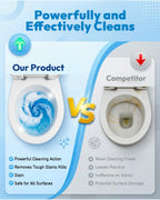 Disposable Toilet Wand Refill Compatible with Clorox Toilet Brush, 50 Count Disposable Heads for Deep Cleaning