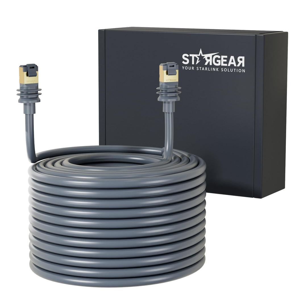 STARGEAR Starlink Cable Gen 3 5M/16.4FT, Starlink Gen 3 Cable for Starlink Standard 4/4X/V3/REV 4/MINI, Extension Replacement Starlink Ethernet Cable Satellite Internet Kit Waterproof Outdoor