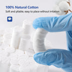 JMU 2000Pcs Dental Cotton Rolls, 1'' Non-Sterile Nosebleed Plugs, Nosebleed Stopper for Kids or Adults, High Absorbent Cotton Rolls, 8 Boxes of 250PCS