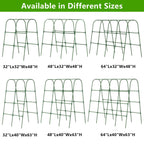 Cucumber Trellis for Raised Bed, U-Shape Garden Trellis for Climbing Plants Outdoor, Metal Arch Vegetables Trellis, Plant Support for Grape Vine Beans Squash Peas Flower