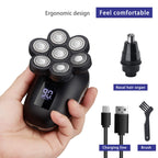 UPTARD Electric Head Shavers for Bald Men, Head Razor for Men with Nose Hair Sideburns Trimmer, LED,Travle Lock