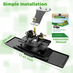10L0L Golf Cart Mirror Rear View Extra Wide 180 Degree Panoramic for Yamaha EZGO Club Car and Others (With Light Bead)