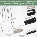 Awaiymi 3 Pack Universal Cuff, Universal Hand Strap for Holding Utensils, Eating Assistance Cuff for Weak Grip & Limited Mobility (3 Different Designs to Suit Various preferences)