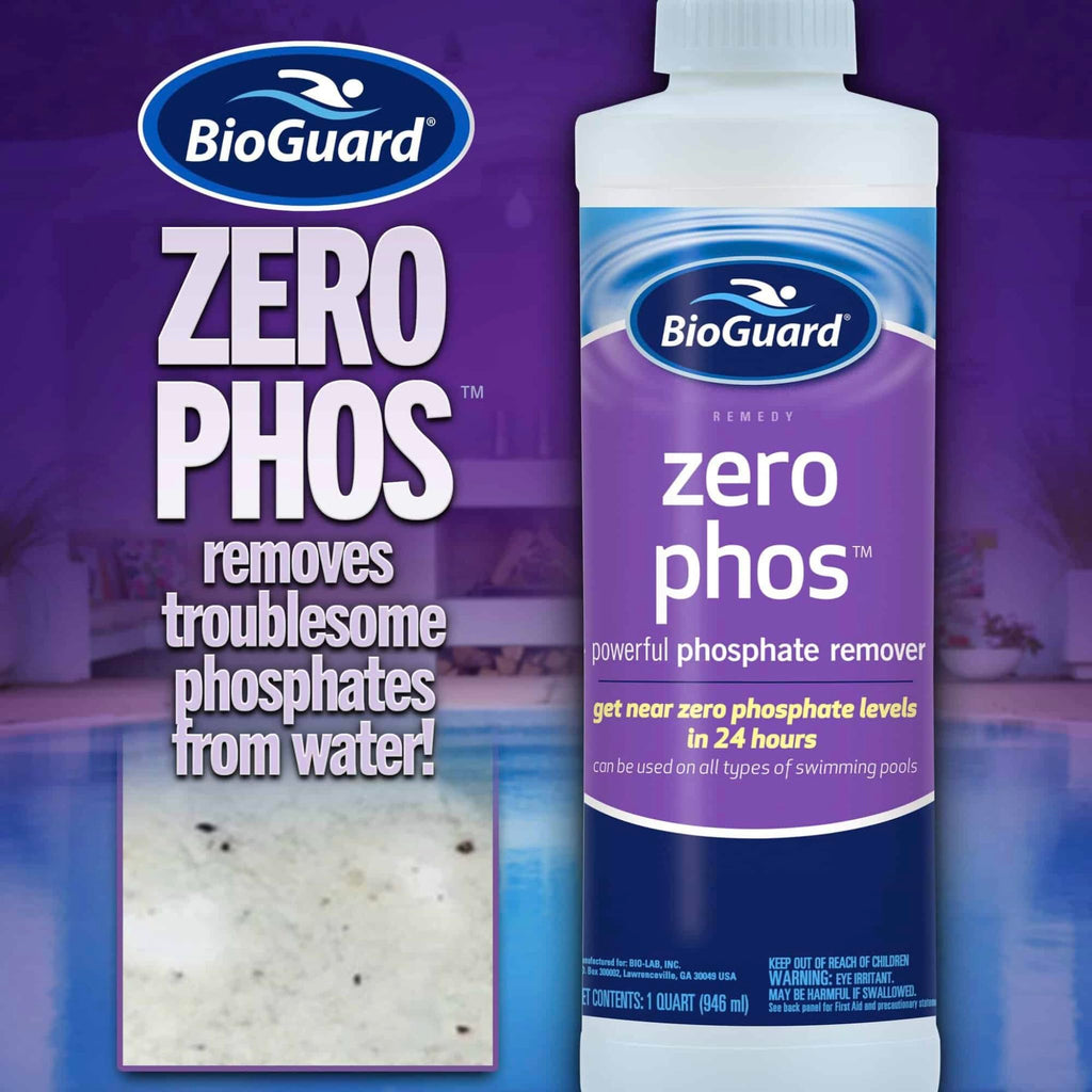 BioGuard Zero Phos, 1 qt, Single, Powerful Phosphate Remover, Controls Pool Phosphate Levels, Ideal for All Types of Swimming Pool