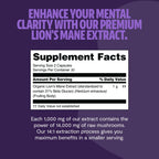 FreshCap Mushrooms Lions Mane Supplement Capsules - Lion's Mane, High Potency Extract, 14:1 Organic Mushroom Supplement, Ayurveda Focus Made in USA