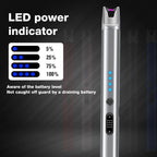 Luxgaze 8 Pack Electric Candle Lighter Rechargeable USB Lighters Flameless Windproof Plasma Arc Lighters with Safety Lock Long Lighter for Candle BBQ Camping Birthday Party