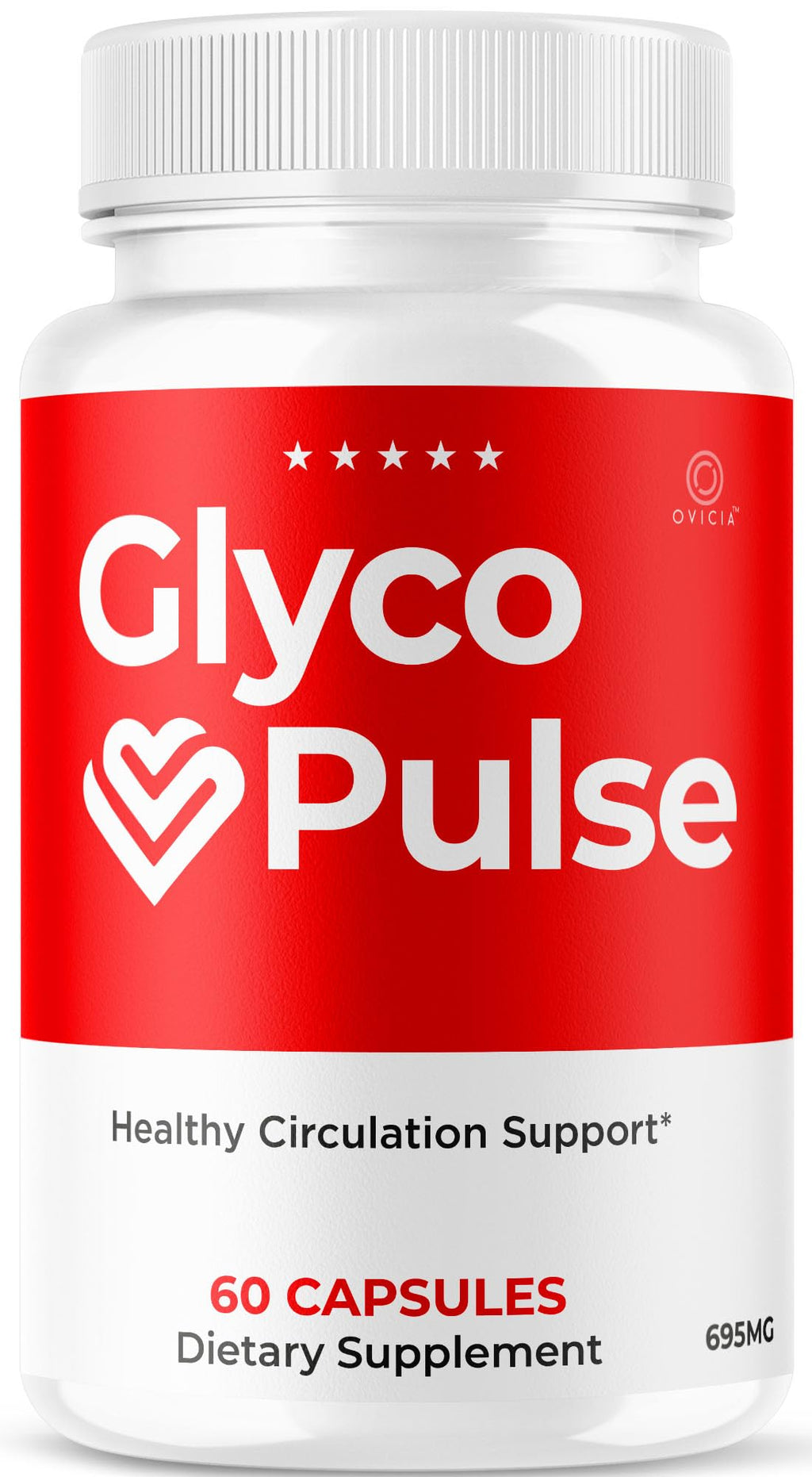 Glyco Pulse Capsules - Official GlycoPulse Pills Advanced Premium Formula Support Maximum Strength, All Natural Ingredients Vitamins for Overall Health & Wellness, 60 Capsules for 1 Month