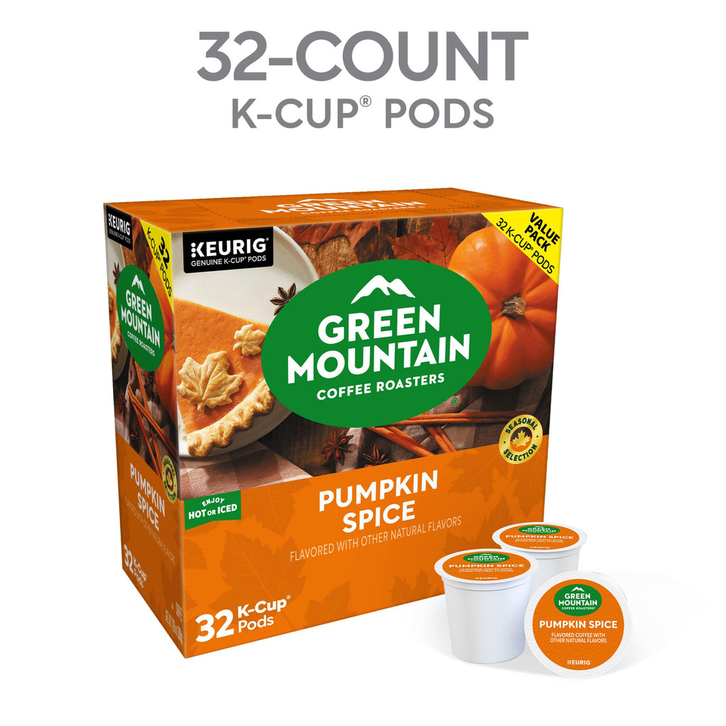 Green Mountain Pumpkin Spice Coffee, K-Cup Pods, 32 Count