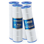 Swimara C4030 C4025 Pool Filter Cartridges, 5 oz+ Trilobal Fabric, Replacement for Hayward CX880XRE, PA106, 424 Sq. Ft., 4-Pack, Ultra Series