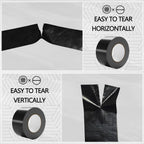SWRT 9 Mil 5-Pack Black Heavy Duty Duct Tape Strong Adhesive, 2 in x 30 YD (Total 150YD) Duct Heavy Duty Waterproof All Weather Black Duct Tape No Residue Sealing & Patching for Indoor&Outdoor Repair