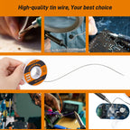 TOWOT 63-37 High Purity Tin Lead Rosin Core Solder Wire for Electrical Soldering, Content 1.8% Solder Flux (1.0mm, 100g)