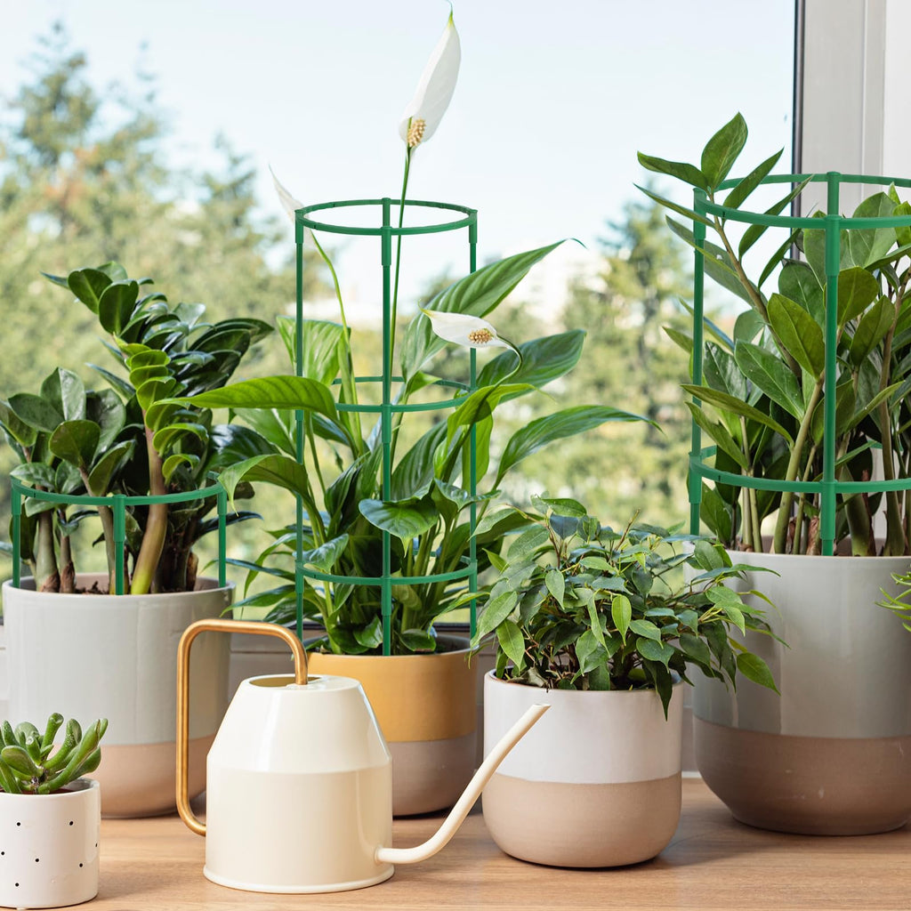 36 Packs Plant Support Stake, Half Round Stackable 3 Tier Garden Flower Support, Plant Stakes for Indoor Outdoor Plants Tomato,Monstera, Peony, Hydrangea, Climbing Plants
