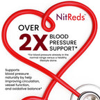NitReds Beet Root Nitric Oxide Supplement, 200mg Nitrates Complex from Grape Seed & Pomegranate, Red Spinach & Beets for Heart Health - Flow & Circulation Super Reds for Men & Women - 60 capsules