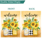 Seasonal Garden Flags Set of 12, Double Sided 12 x 18 Inch Yard Flags