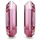 Swarovski Lucent Small Hoop Earrings, Pink Octagon-Shaped Crystals, Part of the Swarovski Lucent Collection