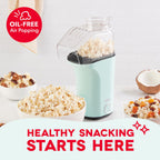 Dash Fresh Pop Popcorn Maker, Electric Hot Air Popper, 16-Cup, Aqua