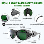 ULTREMA Laser Safety Glasses IPL 200-2000nm, IPL Laser Hair Removal Glasse, Red Light Therapy and Laser Cosmetology Operator Eye Protection.