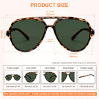 EYEGUARD 3 Pack Retro Aviator Bifocal Reading Sunglasses for Women Men UV400 Protection Classic Square Sun Readers 2.00