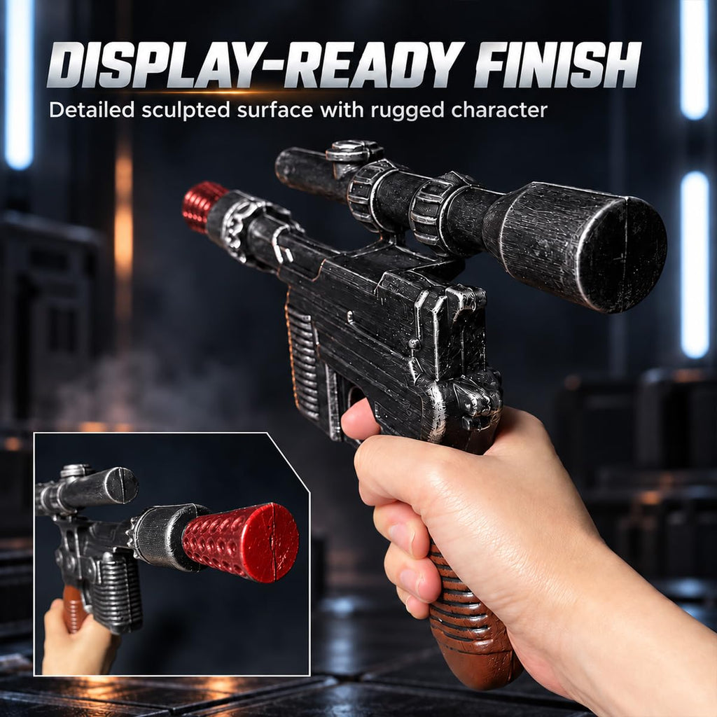 otaku gear 12" Foam Solo Sci-Fi Blaster Prop Replica – Cosplay Costume Accessory, Lightweight Collectible for Display, Halloween, or Conventions