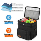 MIYCOO Lunch Bag & Lunch Box for Men Women, Double Deck & Leakproof