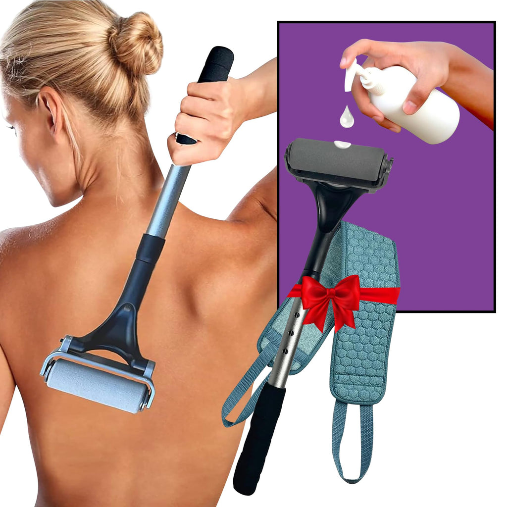 SMOOTH REACH Lotion Applicator For Back and Body - Self Tanner and Sunscreen Applicator for Lotion and Tanning Oils (Bundle)