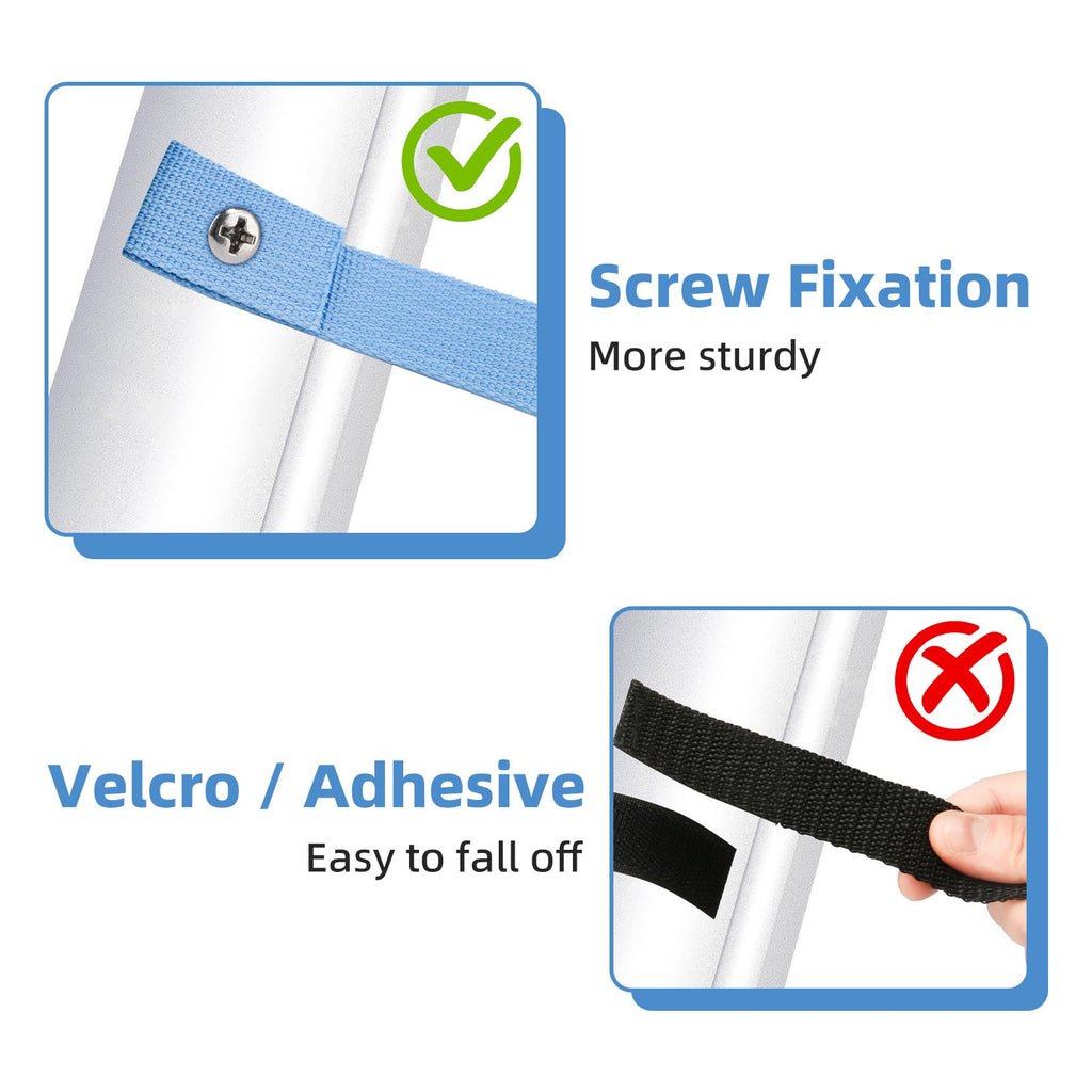 XCWT 50-inch Extra Long Pool Solar Cover Reel Straps - Pool Reel Tube & Blanket Fastening Kit Replacement for Feherguard Pool Roller System, Fastener Used to Attach Solar Blanket to Solar Reel