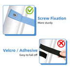 XCWT 50-inch Extra Long Pool Solar Cover Reel Straps - Pool Reel Tube & Blanket Fastening Kit Replacement for Feherguard Pool Roller System, Fastener Used to Attach Solar Blanket to Solar Reel