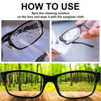 ROWPOZ Eye Glass Cleaners Spray, 2025 New Lens Scratch Remover for Eyeglasses 100ml Lens Cleaners Spray for Eye Glasses, Screen & Travel Essentials (1PC)
