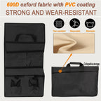 Camping Cart Liner Foldable Wagon Cloth Pocket,Beach Cart Large Capacity Cloth Pocket,for Station Wagons Front and Rear Foldable,Replacement Cloths Bags Size fits Length24-30 Height7-11