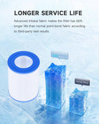 AQUALTRA Spa Filter Replacement for PDM28, Compatible with Dream Maker 461273, FC9944, FC-9944 Cartridges, SD-01392, 28 sq.ft. 5 1/2" x 7 1/4" Drop in Hot Tub Filter 2 Pack
