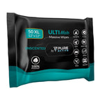 Pure Active XXL Adult Wipes for Elderly, No Rinse Hygiene Wipes for Shower, Travel, and Camping, 12x12 Unscented 50 Pack