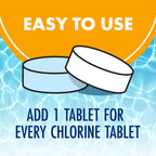 ARM & HAMMER Clear Balance Swimming Pool Alkalinity & pH Maintenance Tablets, White, 1 Pack, 16 Count