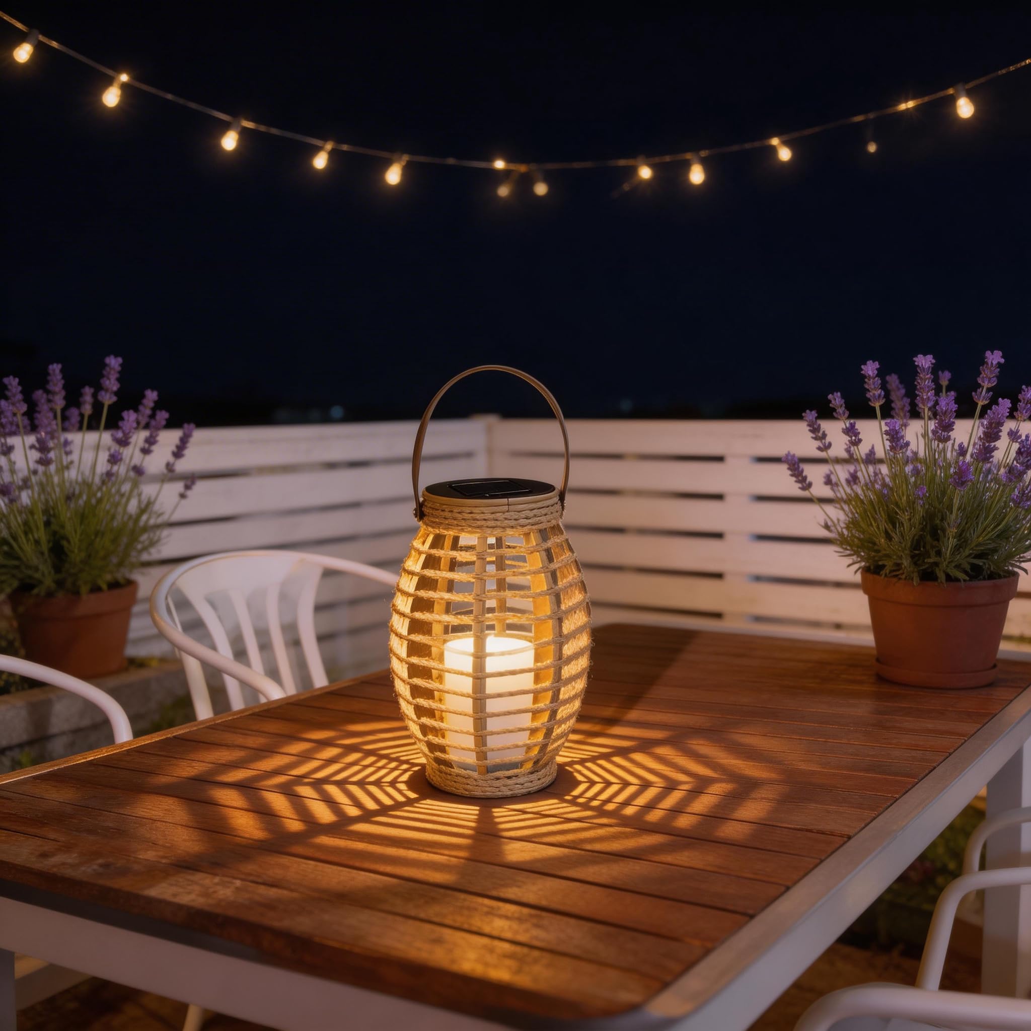 Solar Lanterns Outdoor Waterproof, Olive-Shaped Solar Lantern with Handle, Dusk to Dawn 6-8Hr Outdoor Lanterns, Hanging & Tabletop Decor for Garden/Patio, Ideal Gift for Outdoor Lovers