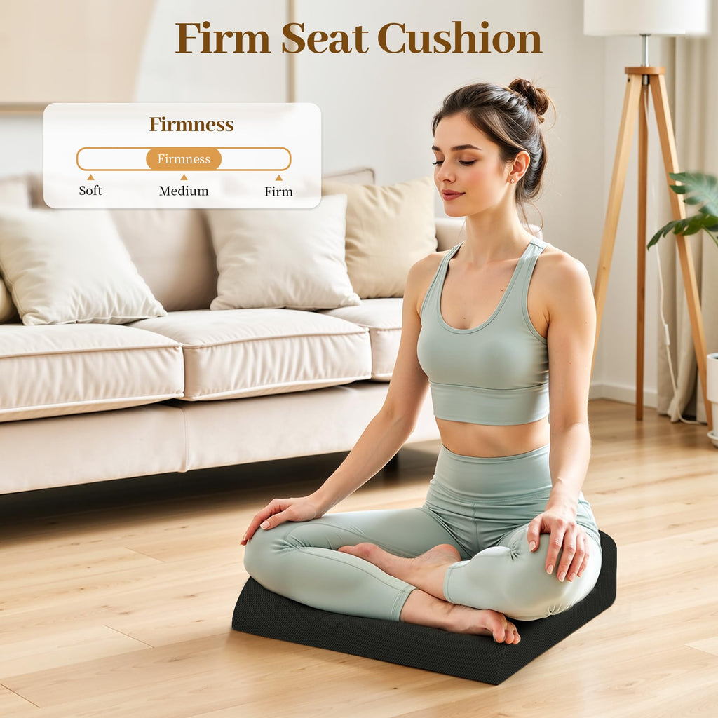 TranquilRelax 3-Inch Memory Foam Seat Cushion for Office Chair, Large