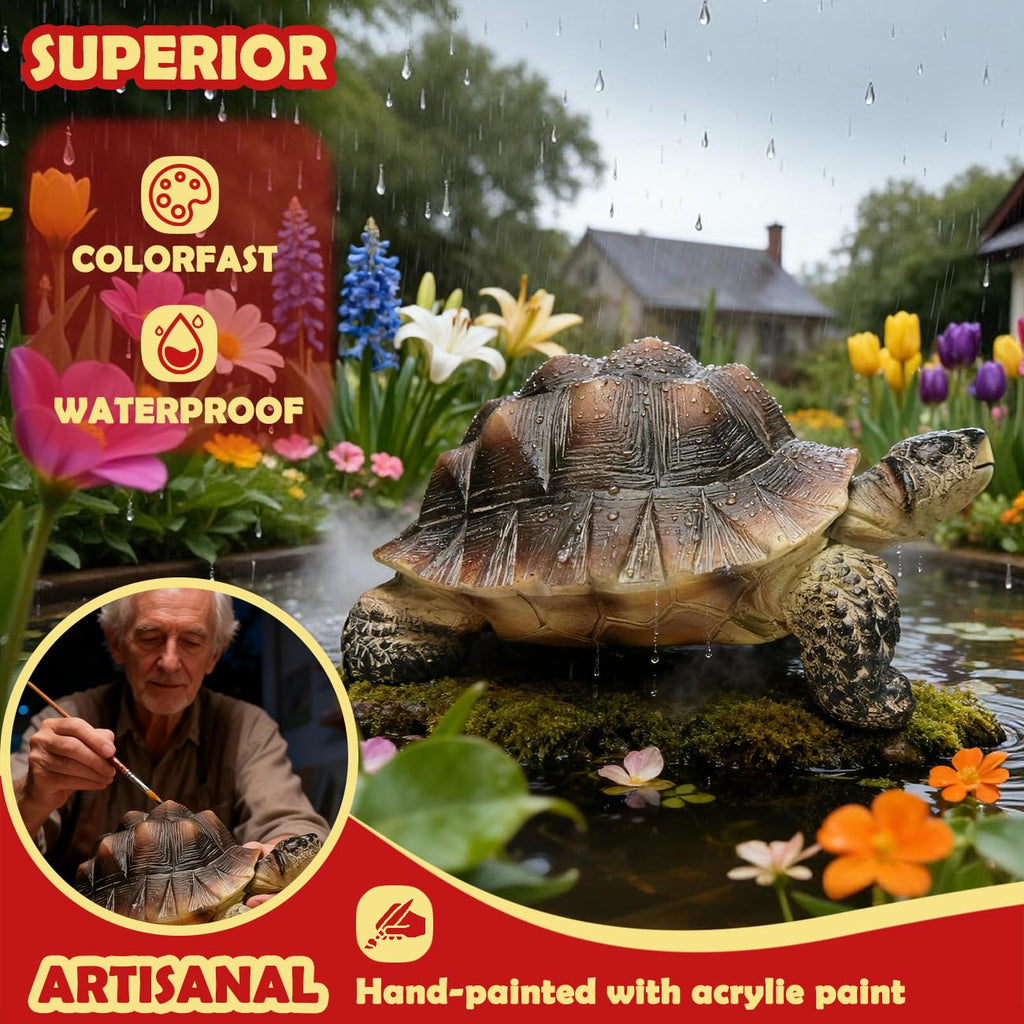 Sunthus Turtle Garden Outdoor Decor Resin Tortoise Statue