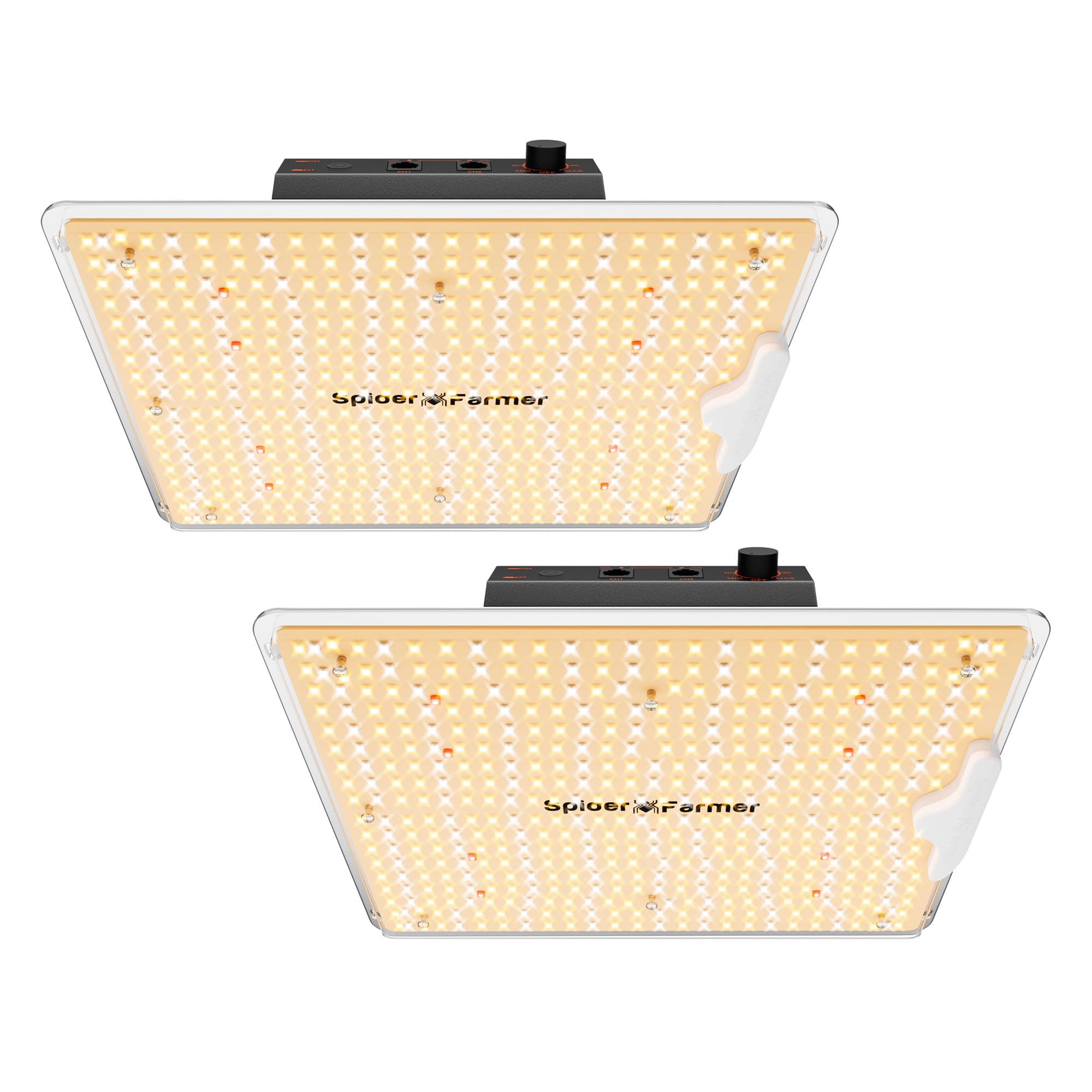 Spider Farmer SF1000D 2 Pack LED Grow Light Dimmable Full Spectrum 2x4 Tent