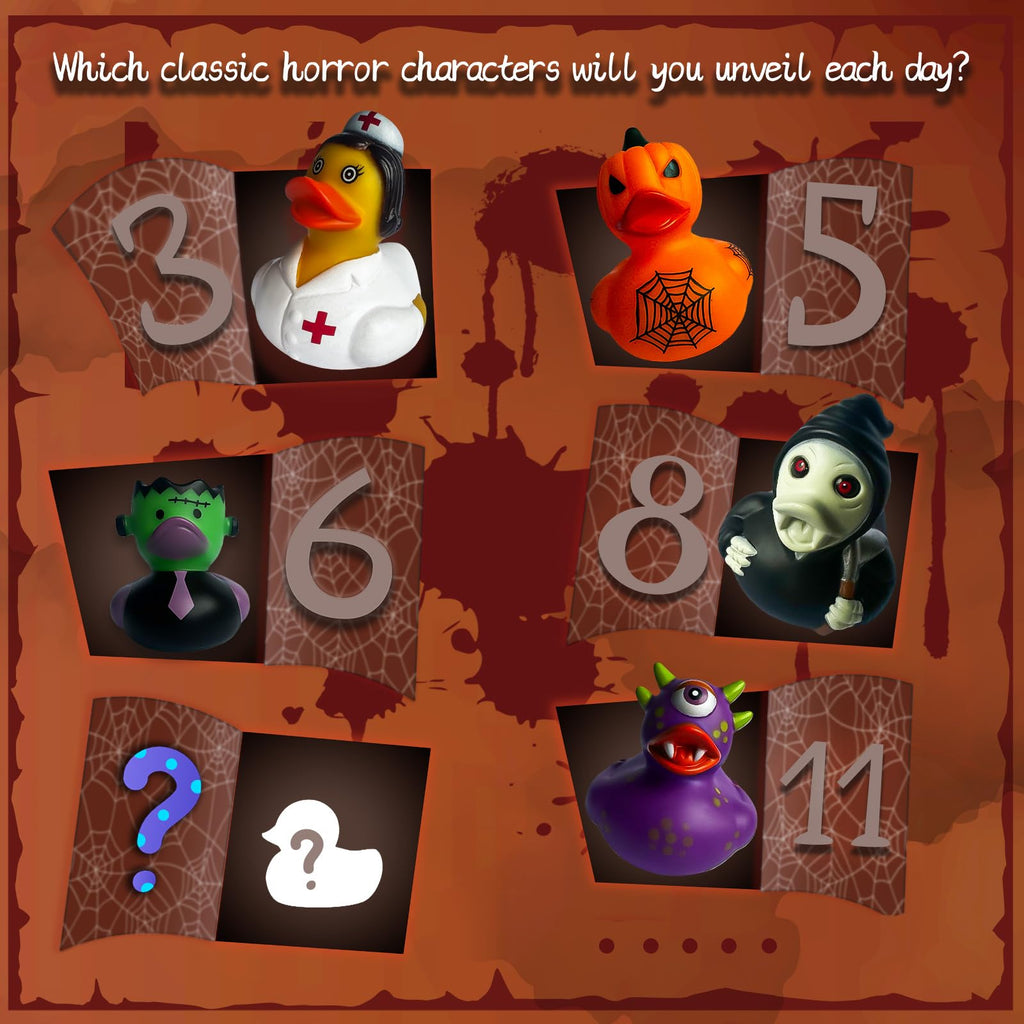 Advent Calendar 2026 Halloween Horror Rubber Duck Christmas Countdown