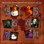 Advent Calendar 2026 Halloween Horror Rubber Duck Christmas Countdown