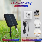 XTF2015 Solar American Flag Lights, 2 in 1 Solar Powered & Plug in American Flag Light, 420 LED Waterproof Patriotic Ornaments for Memorial Day, Independence Day, 4th of July, Party, Yard Decorations