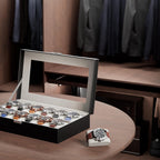 ProCase Watch Box Organizer, 12 Slot Watch Display Case, Black