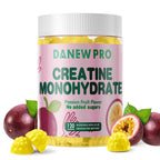 NSF Certified Creatine Gummy 5g - Creatine Monohydrate Gummies for Men & Women, Creatine Monohydrate for Muscle Strength, Muscle Builder, Energy Boost, Pre-Workout Supplement(120 Count)-Passion fruit