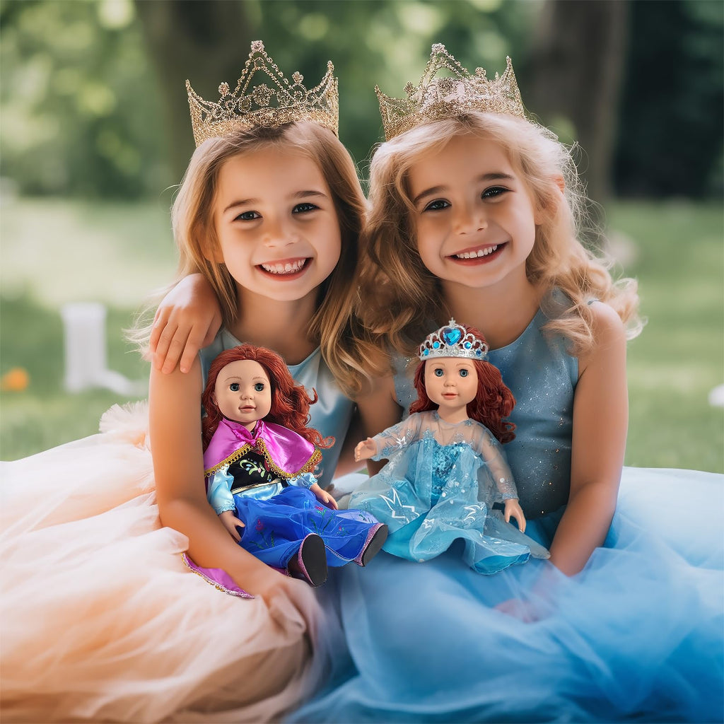 WONDOLL 18 inch Doll Clothes Accessories - 6Pcs Different Princess Costume Dress（NO Doll）