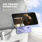 Perilogics Airplane Phone Holder Mount Universal in Flight Hands Free Viewing with Multi-Directional Dual 360 Degree Rotation (Lavender)