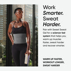 Sports Research Sweet Sweat Waist Trimmer (Core Series) - Premium Sweat Enhancing Fitness Band for Women & Men - Adjustable Fit �� Latex-Free Neoprene - Matte Grey, Large